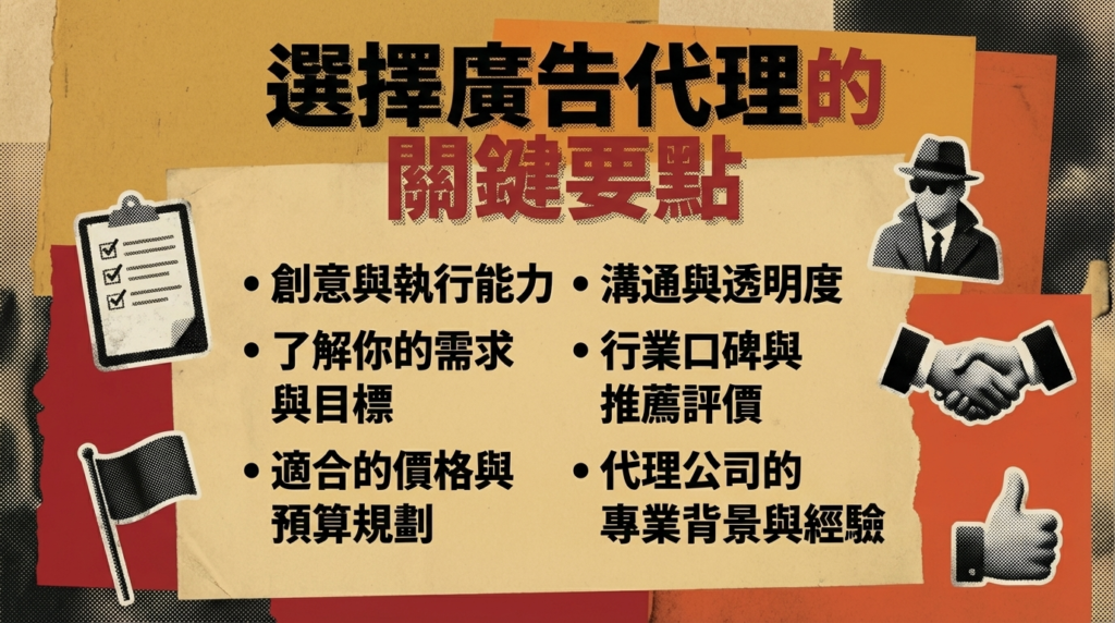 如何選擇廣告代理,這些關鍵要點要注意