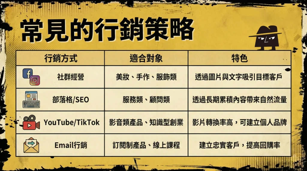 常見的行銷策略