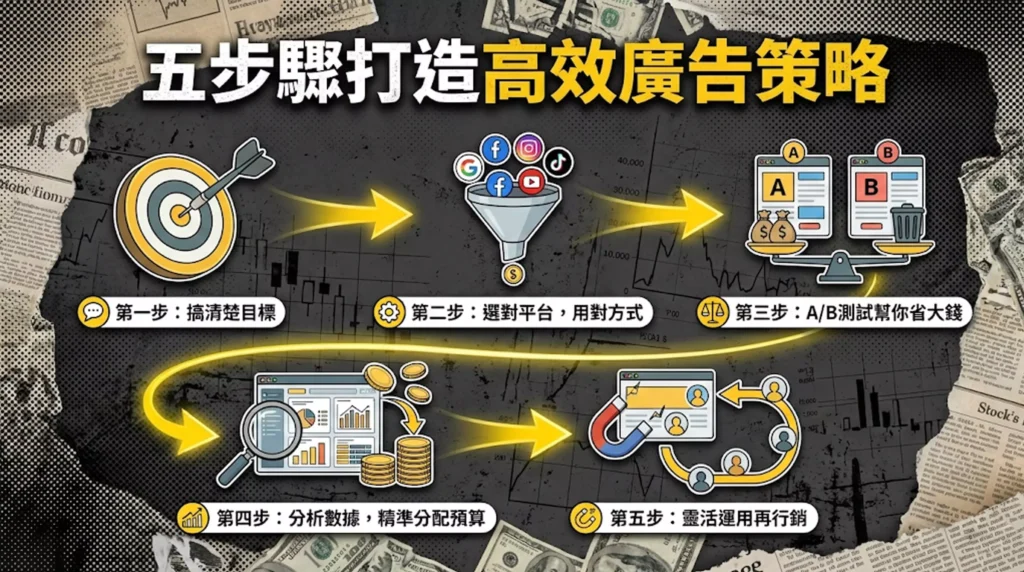 五步驟打造高效廣告策略
